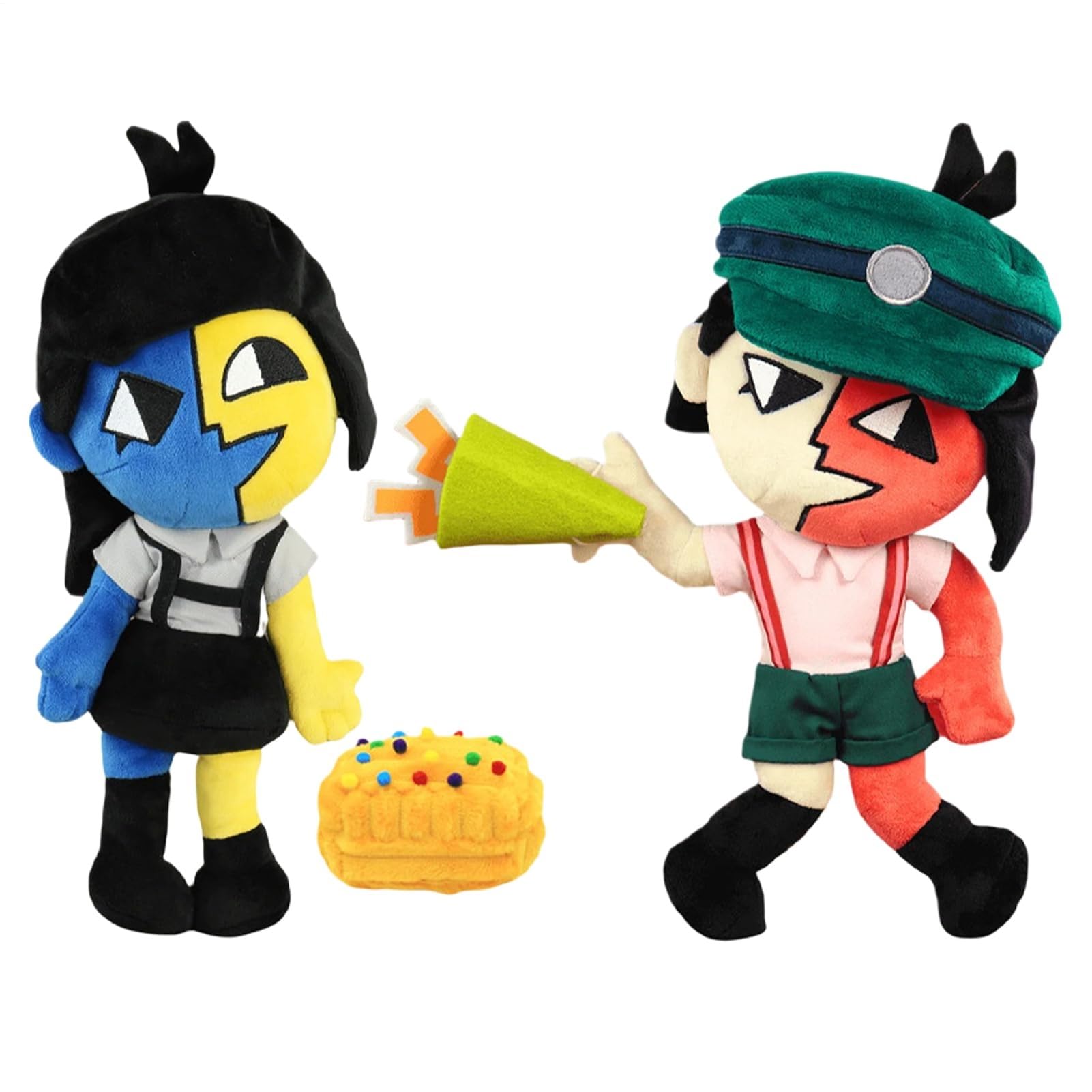 RDCIRP ENA Dream BBQ Plush, ENA Dream BBQ Talking Plush Toy, Collectible Stuffed Video Game Characters Figure Doll for Game Fans, Soft Plushes Pillow for Boys Girls Home Decor(A+B)