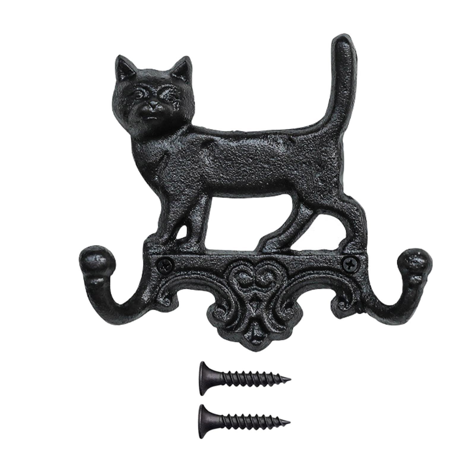 Hsioluted Shape Hanger Iron Wall Mount Hanging Hook for Garden Courtyard Decoration Multipurpose Coat and Hat Hook Courtyard Decoration