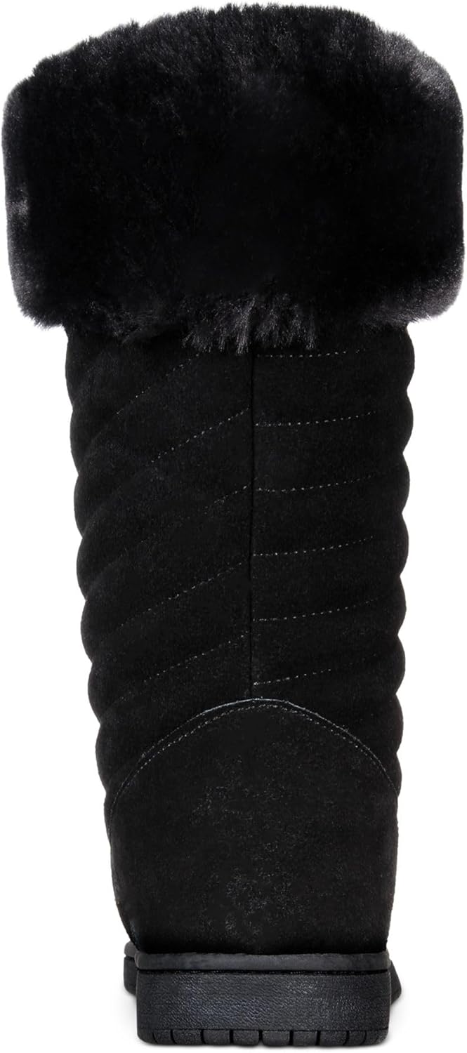 Style & Co. Womens Novaa Suede Winter & Snow Boots Black 6 Medium (B,M)
