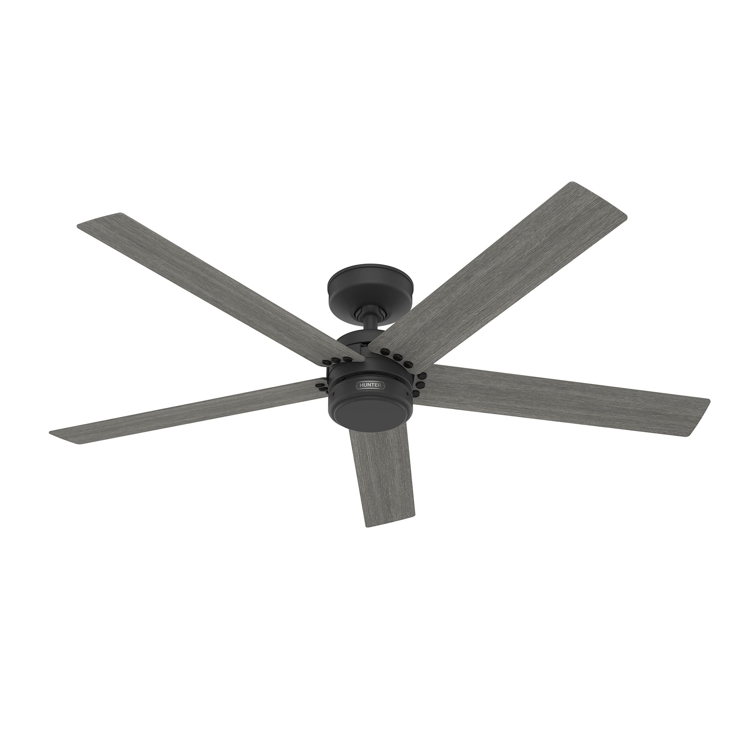 Hunter 52 inch Outdoor or Indoor Ceiling Fan No Light - Black