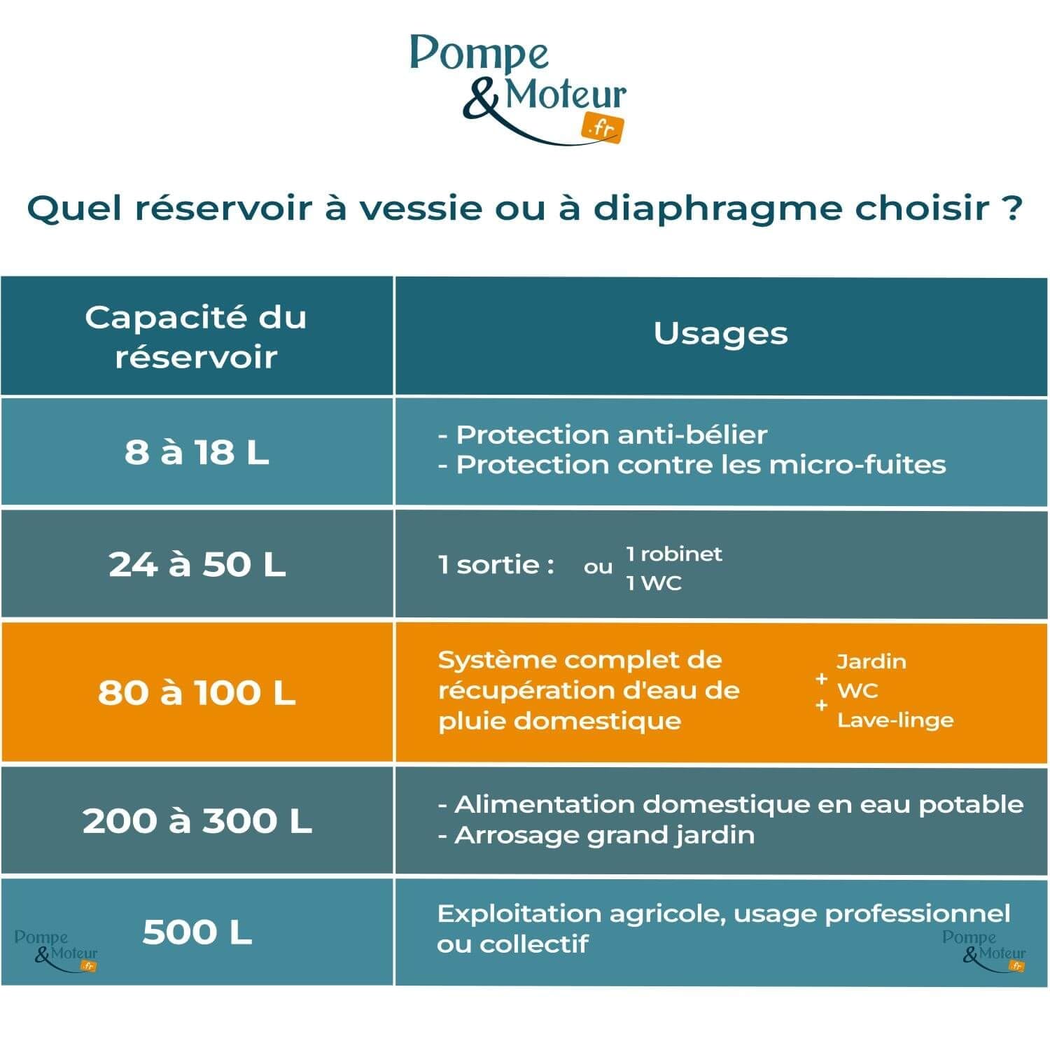 Kit Complet Ballon Surpresseur à Vessie Varem Vertical 100l