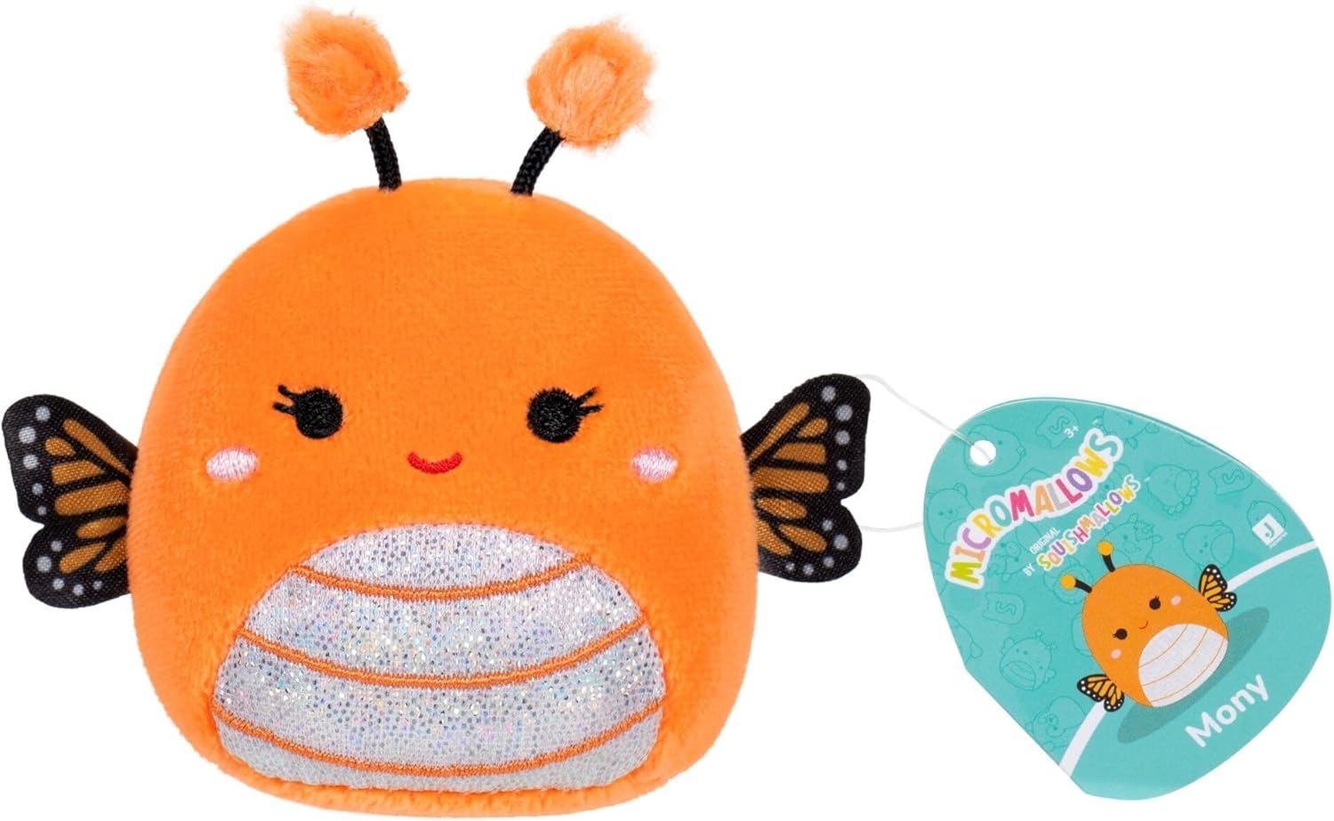 Micromallows SQMM0192-3 Pack, Super Soft Mini Squishmallows, 6.5 cm Plush Figures (Mony, Tristan, Victoria) - Image 4