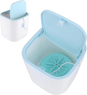 minifinker Mini Machine à Laver - Machine à Laver De Table 3,8 L, Boucle à Rabat pour Machine à Laver pour éViter Les DéBordements d'eau, Laveuse à Linge Portable AlimentéE par USB pour Voyage