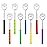 Ohuhu 8 Pack Back Scratcher Telescoping Backscratchers Extendable Back Scalp Scratchers Portable Massager Hand Bear Claw Massage Tool with Rubber Handles for Mother\'s Father\'s Day Christmas Gifts