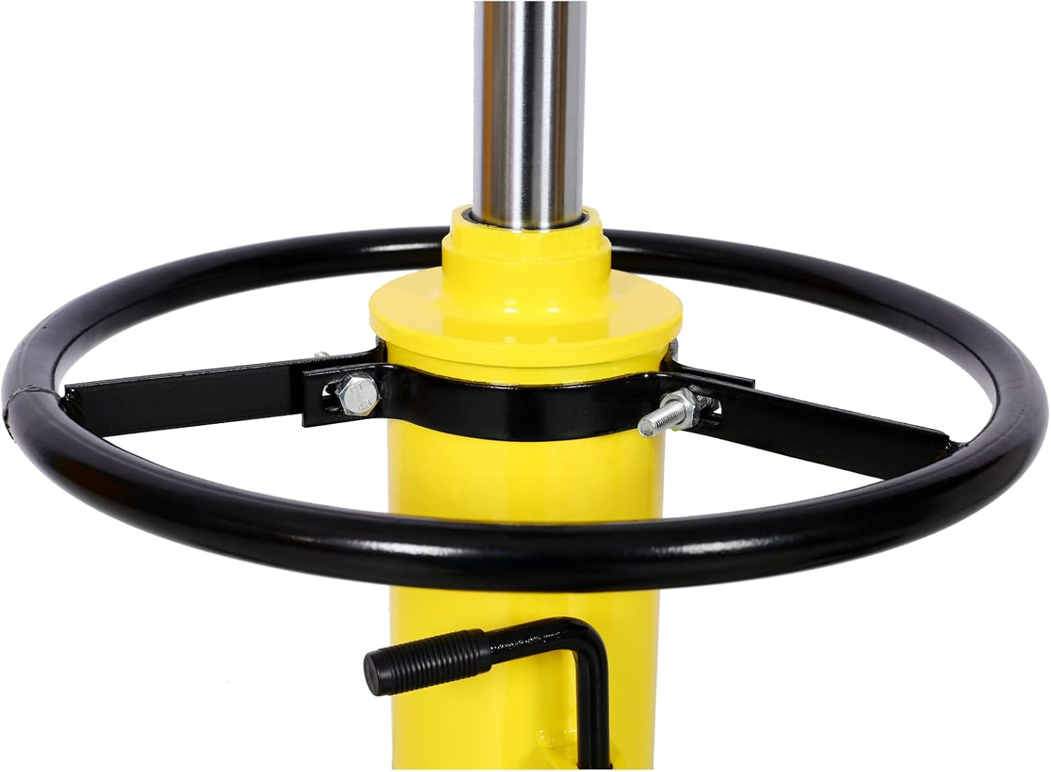 Transmission Jack,0.75 Ton/1660 lbs Capacity Hydraulic Telescopic Transmission Jack, 2-Stage Transmission Jack Stand with Foot Pedal, 360° Swivel Wheel, Garage/Shop Lift Hoist, Yellow