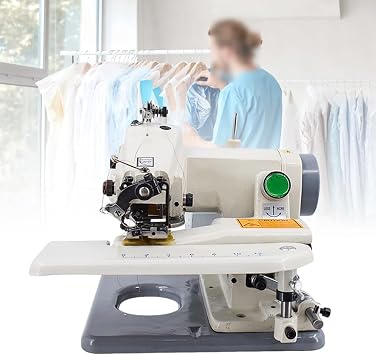 Blind Stitch Sewing Machine for Quilting and Hemming, 1200 RPM Speed, Adjustable Needle Pitch, Includes Pedal for Professional Alterations, Perfect for Pants and More