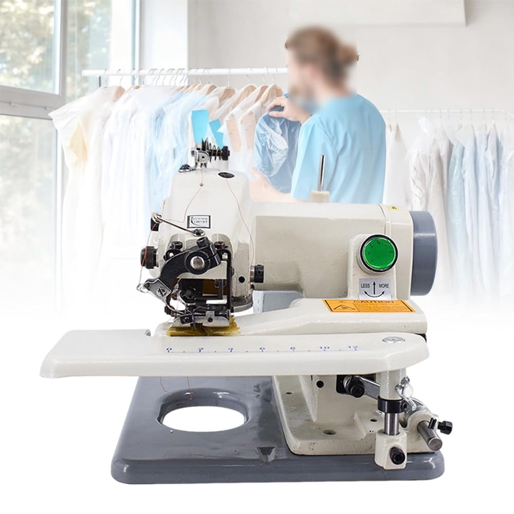 Máquina Coser Modista Dobladillo Profesional,Máquina Acolchado Prendas,1200 RPM Velocidad Máxima,Puntada De Una Aguja,Alteraciones Dobladillo Pantalones