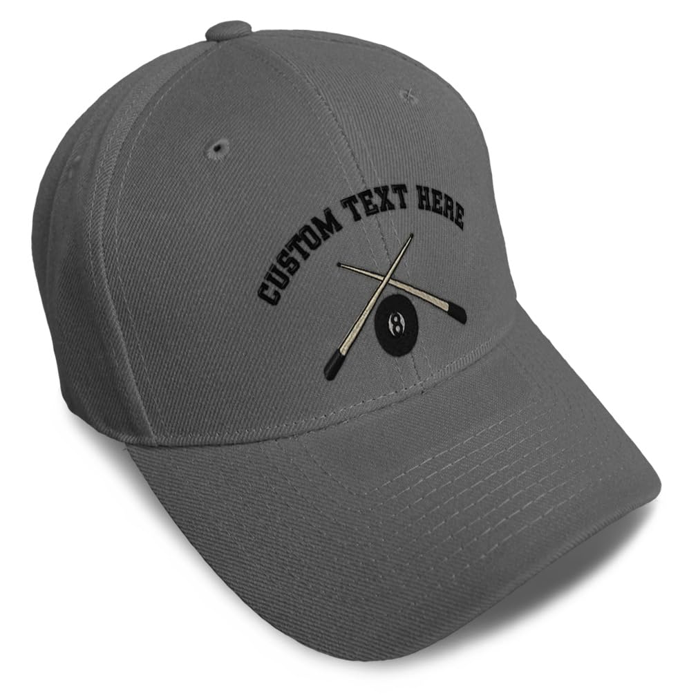 Speedy Pros Baseball Caps for Men & Women Embroidered Pool Cues Embroidery Ladies & Men Baseball Hats Acrylic