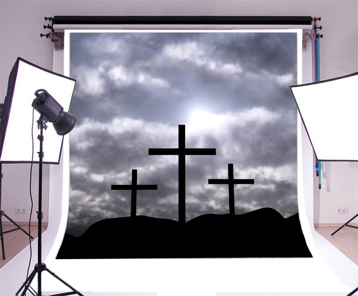 キリスト教信仰 十字架をつけた祈りの手 SVG：キリスト教信仰のシンボル