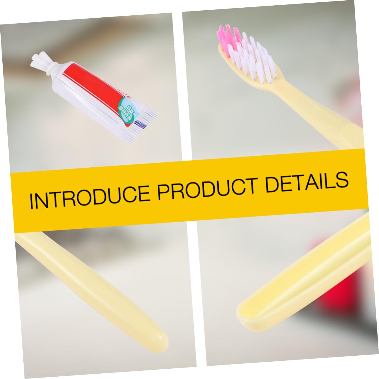 ibasenice Kit Spazzolini da Denti Usa e Getta 100 Pezzi con Dentifricio Confezionati Singolarmente in Plastica per Viaggio e Pulizia Orale Pratica Stili multipli
