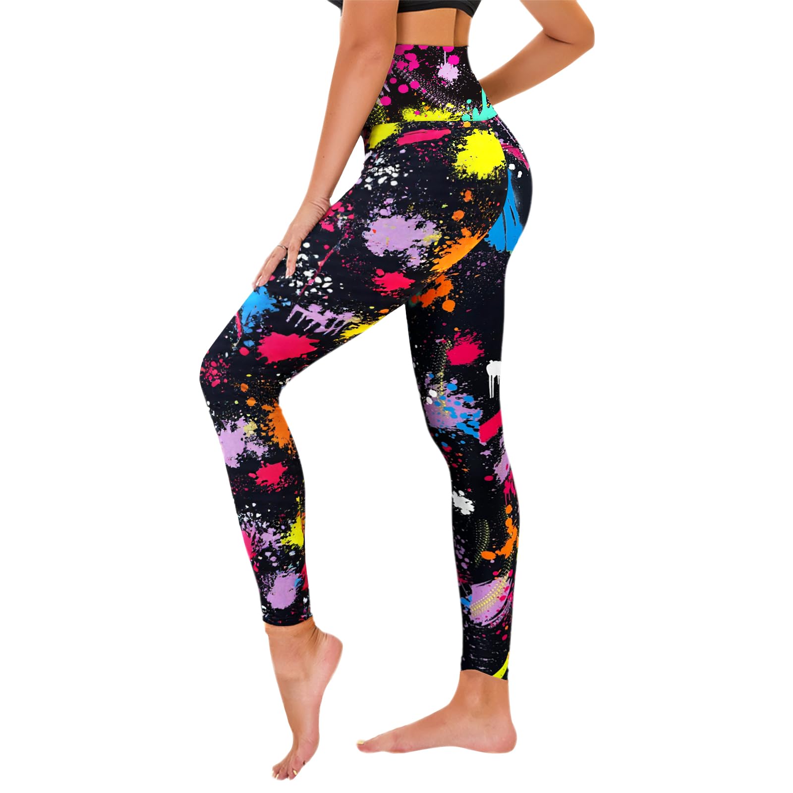 TNNZEET High Waist Leggings Damen Elastische Leggins Weiche Sporthose für Sport Gym