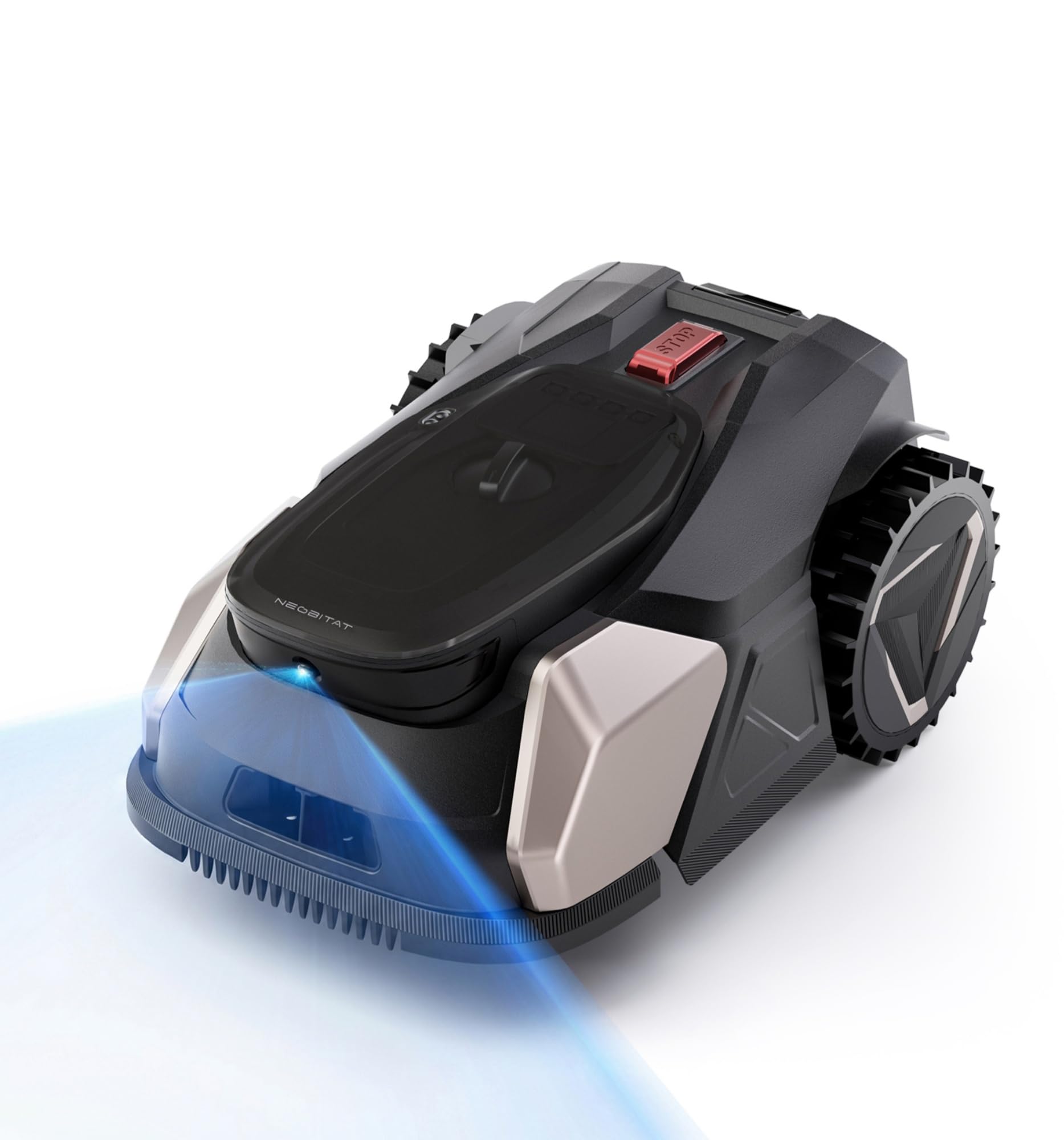 N500 Robot Tondeuse sans Fil périphérique, Recommandé 500 m², Cartographie IA Vision sans RTK, évitement Intelligent des Obstacles