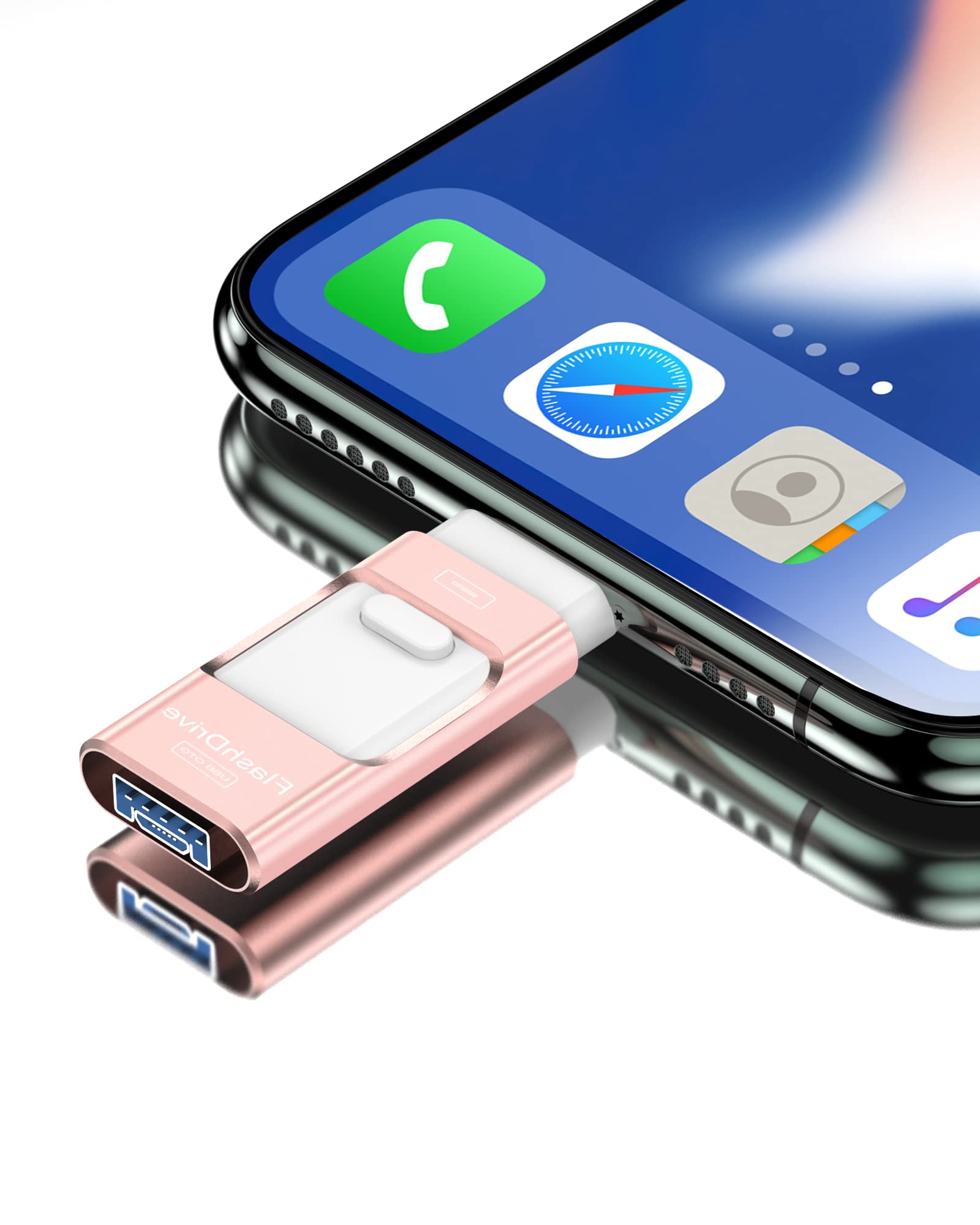 Expand Your Phone Memory: 128GB USB Flash Drive for Phone Photos and iPad Storage(jj4)