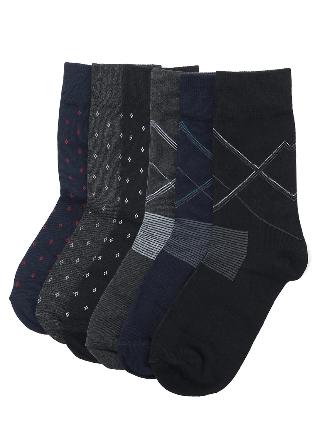 Men's Ankle Length Sports Socks Pack of 6 – Cotton, Ultrasoft, Quick Absorbent, 4-Way Stretch & Odorless – Comfortable & Durable for Running, Gym, and Everyday Wear CB10036-image-21