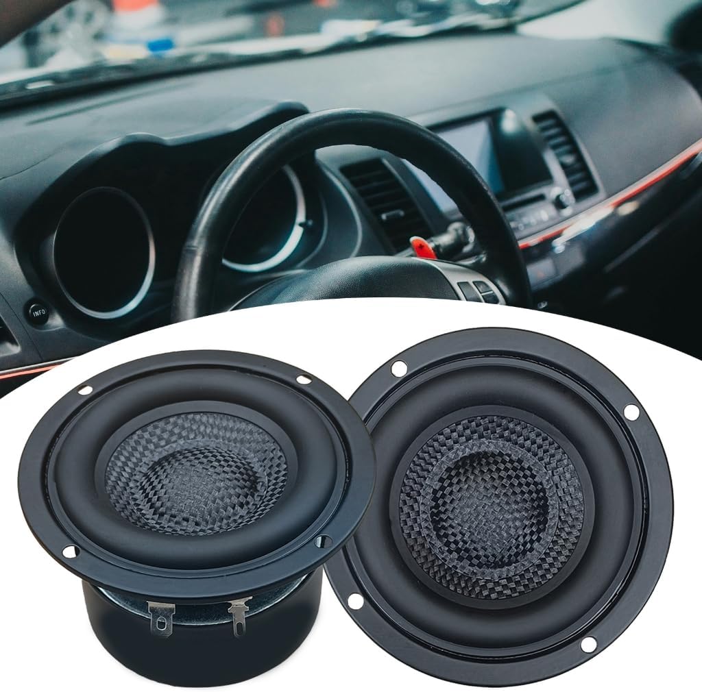 3.5 inch Waterproof Mini Subwoofer Speaker 4Ohm 25W | HiFi Low Frequency Bass, Water Resistant Design, 3.50 x 6.7 cm Size, Car Audio Compatible, Powerful Bass Output
