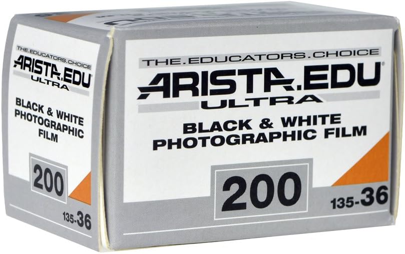 Arista EDU Ultra 200 ISO Black & White Photographic Film, 35mm, 36 exposure