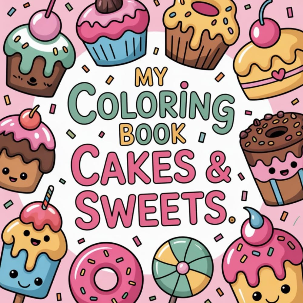 MY COLORING BOOK, CAKES & SWEETS