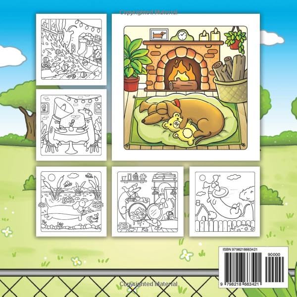 Wiener Dogs: Bold and Easy Coloring Book for Adults and Teens Featuring Cozy Dachshunds and Funny Sausage Dogs (Wiener Dogs Coloring Books) image 3