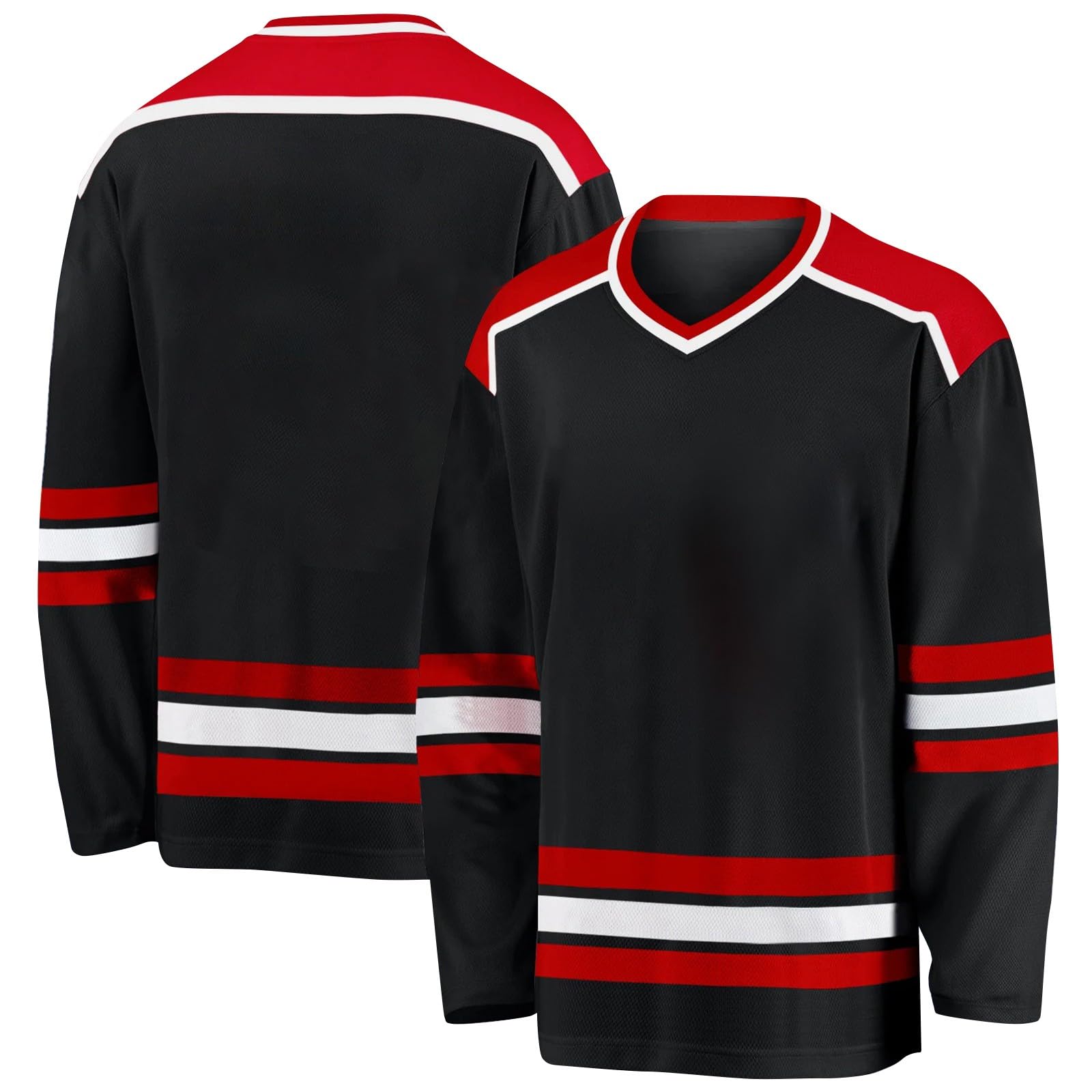 Maglia da Hockey personalizzata,Progetta la tua maglia da Hockey personalizzata con nome/squadra/numero, maglia da Hockey con nome adatto ai regali per bambini e adulti stile 2 KAN0827A