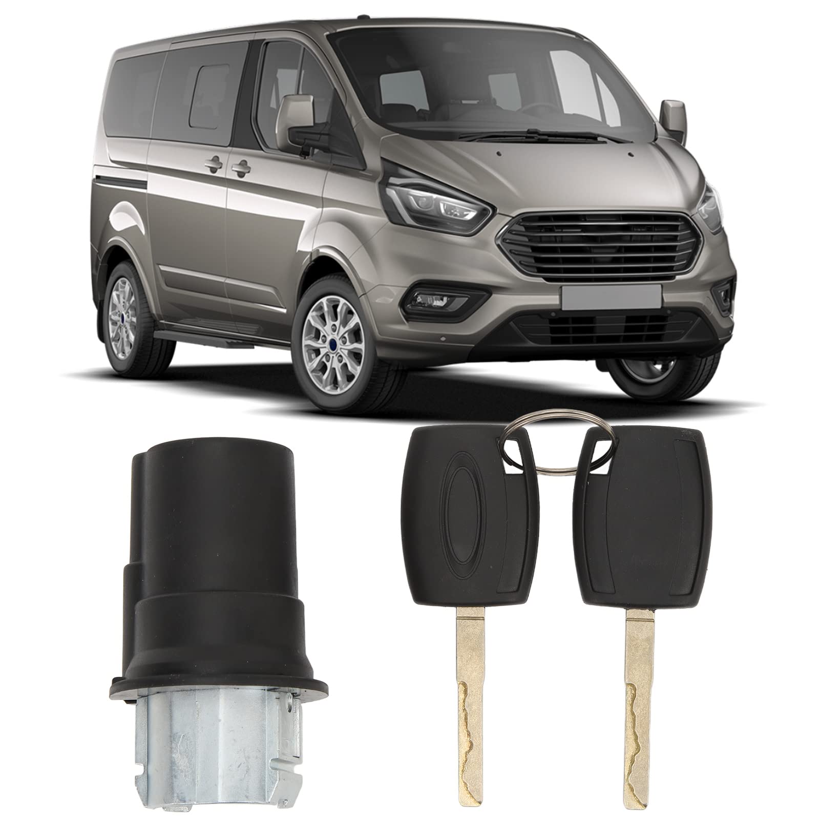 Serrure de Capot, Serrure de Capot Moteur avec 2 Clés 1926225 Remplacement pour Transit Tourneo Custom 2012‑2019