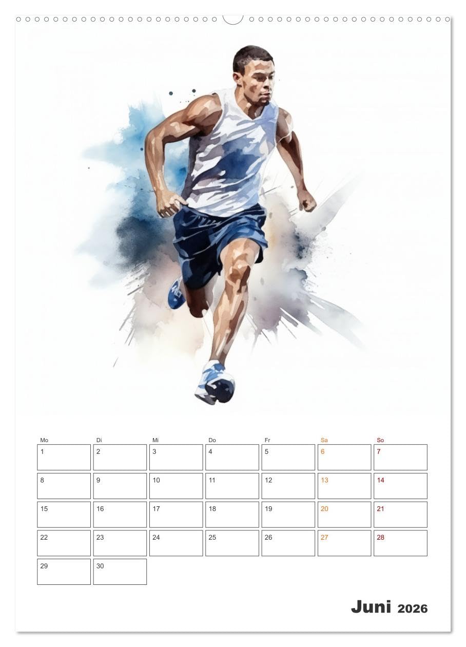 Aktivitäten im Sport (hochwertiger Premium Wandkalender 2026 DIN A2 hoch), Kunstdruck in Hochglanz: Sportliche Aktivitäten sind körperliche ... und Wettbewerb abzielen. (CALVENDO Sport)