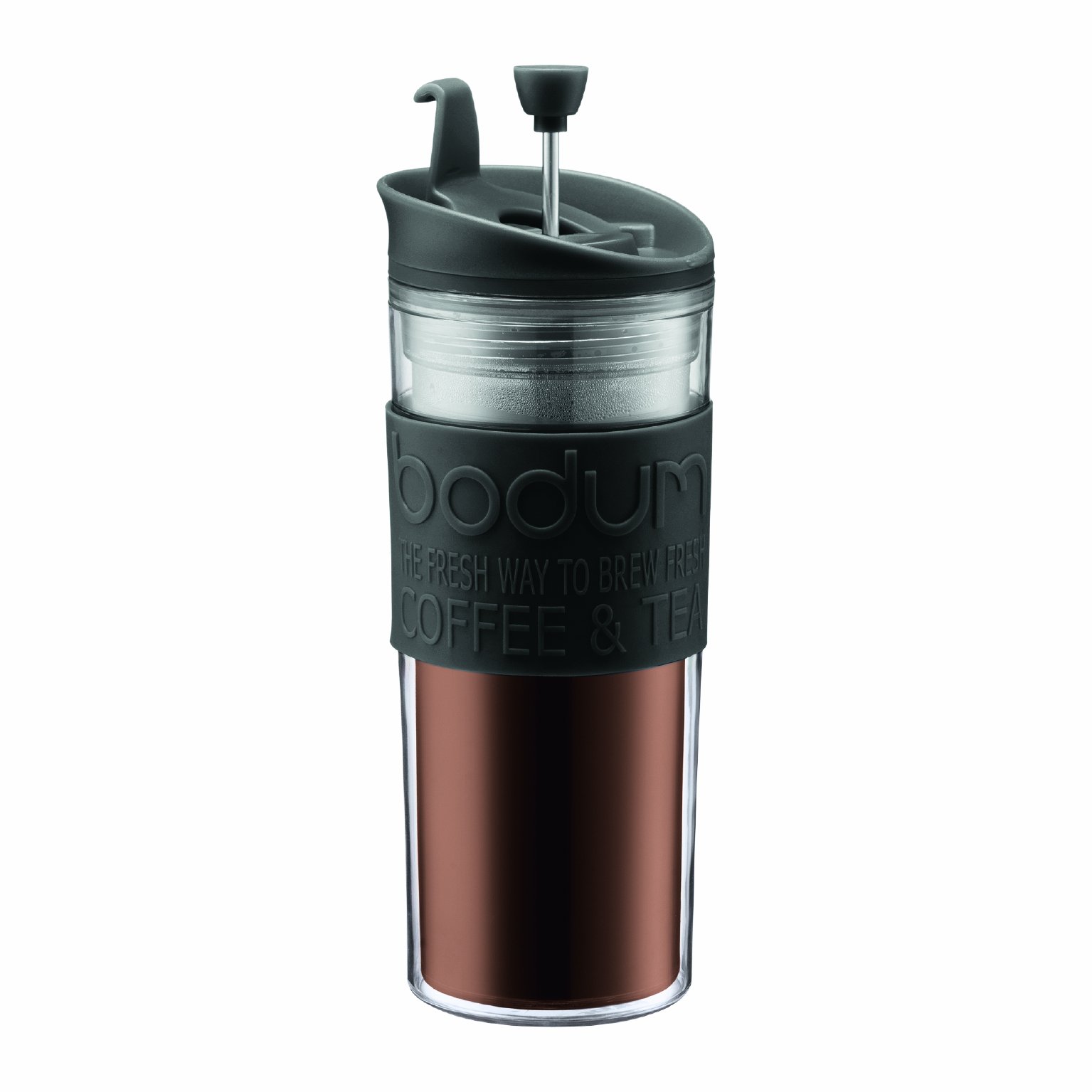 Travel Press 15-Ounce French Press Coffeemaker, Black