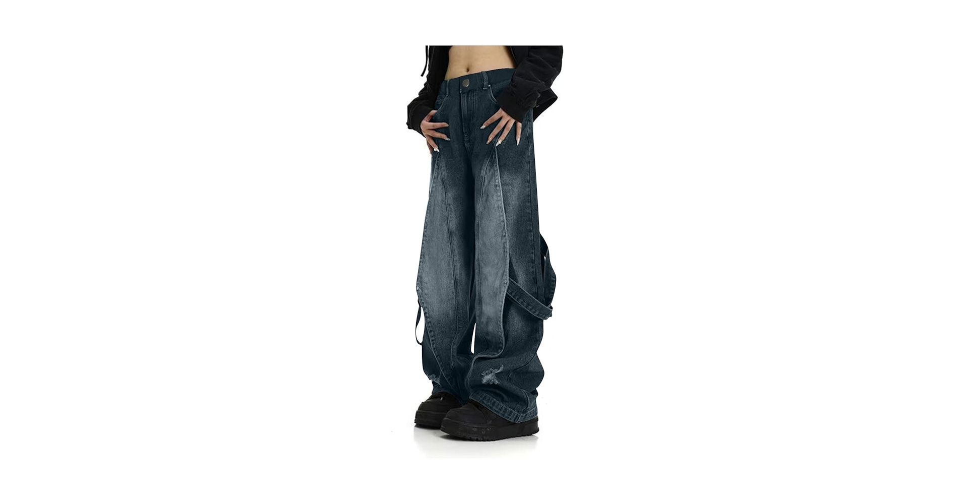 Baggy Jeans for Woman Fashion Y2k High Street Boyfriend Denim