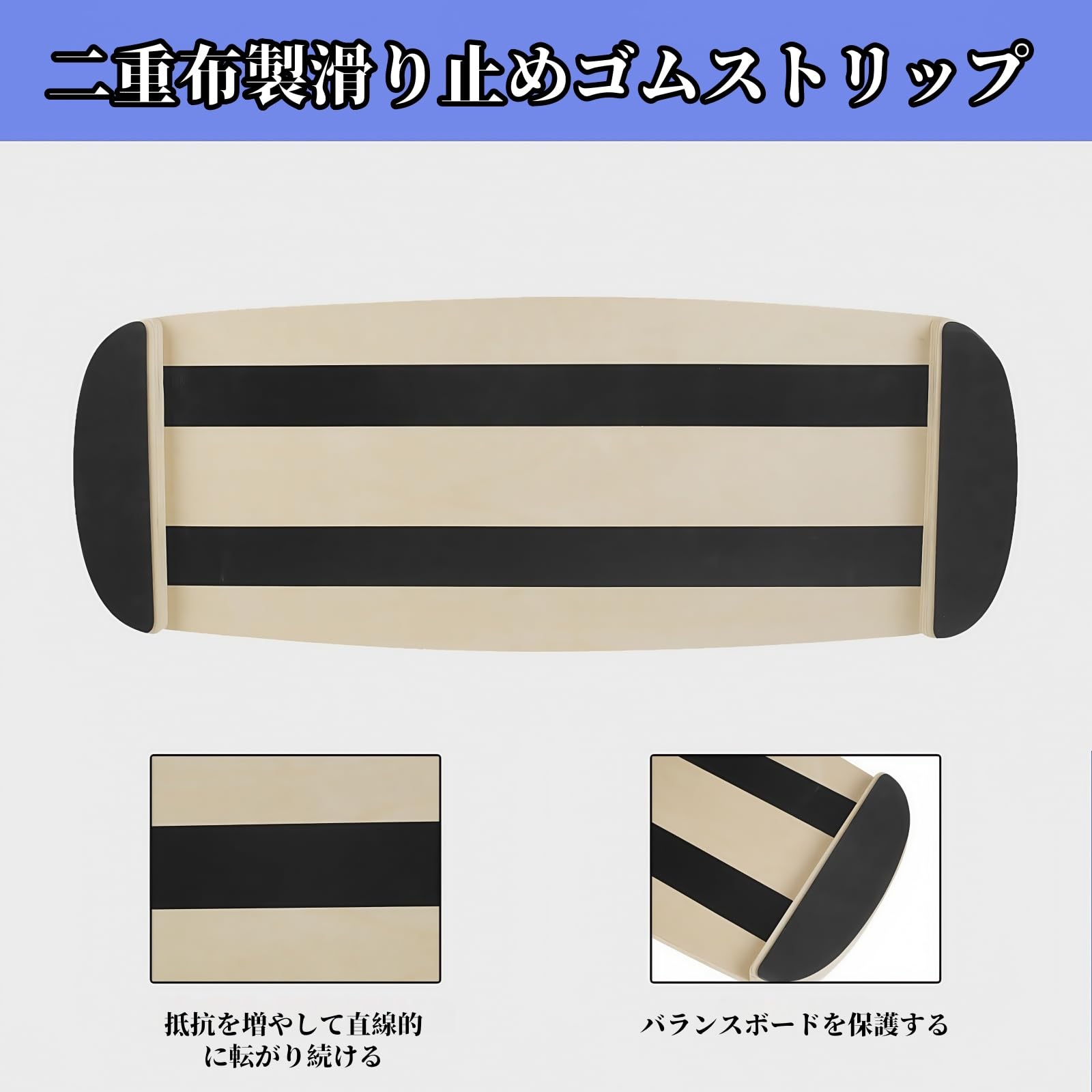 Amazon | jsdskw バランスボード 木製バランスボールローラー