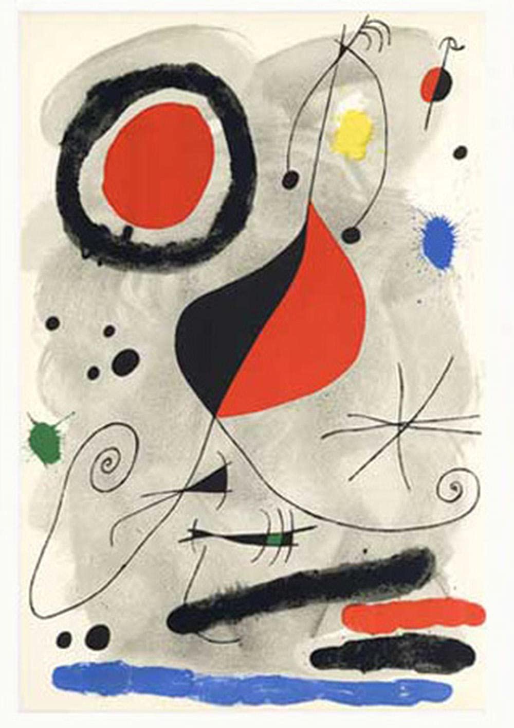 ジョアン ミロ ？ アート パーティション 2WAY仕様 ヴィンテージ ？ レア Amazon｜Joan Miroジョアンミロ展覧会ヴィンテージ抽象ポスター