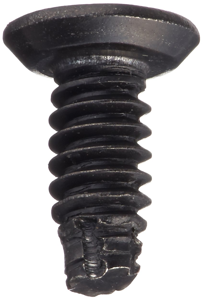 Small Parts 3716FSH Steel Thread Cutting Screw, Zinc Plated, Hex Head, Slotted Drive, Type F, 3/8