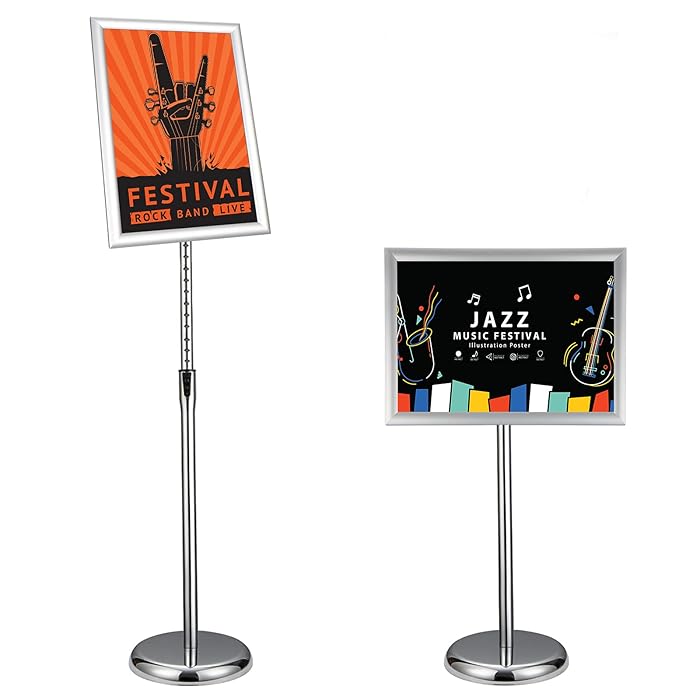 Buy Adjustable Heavy Duty Sign Stand Floor Sign Stand 8.5x11 Inch