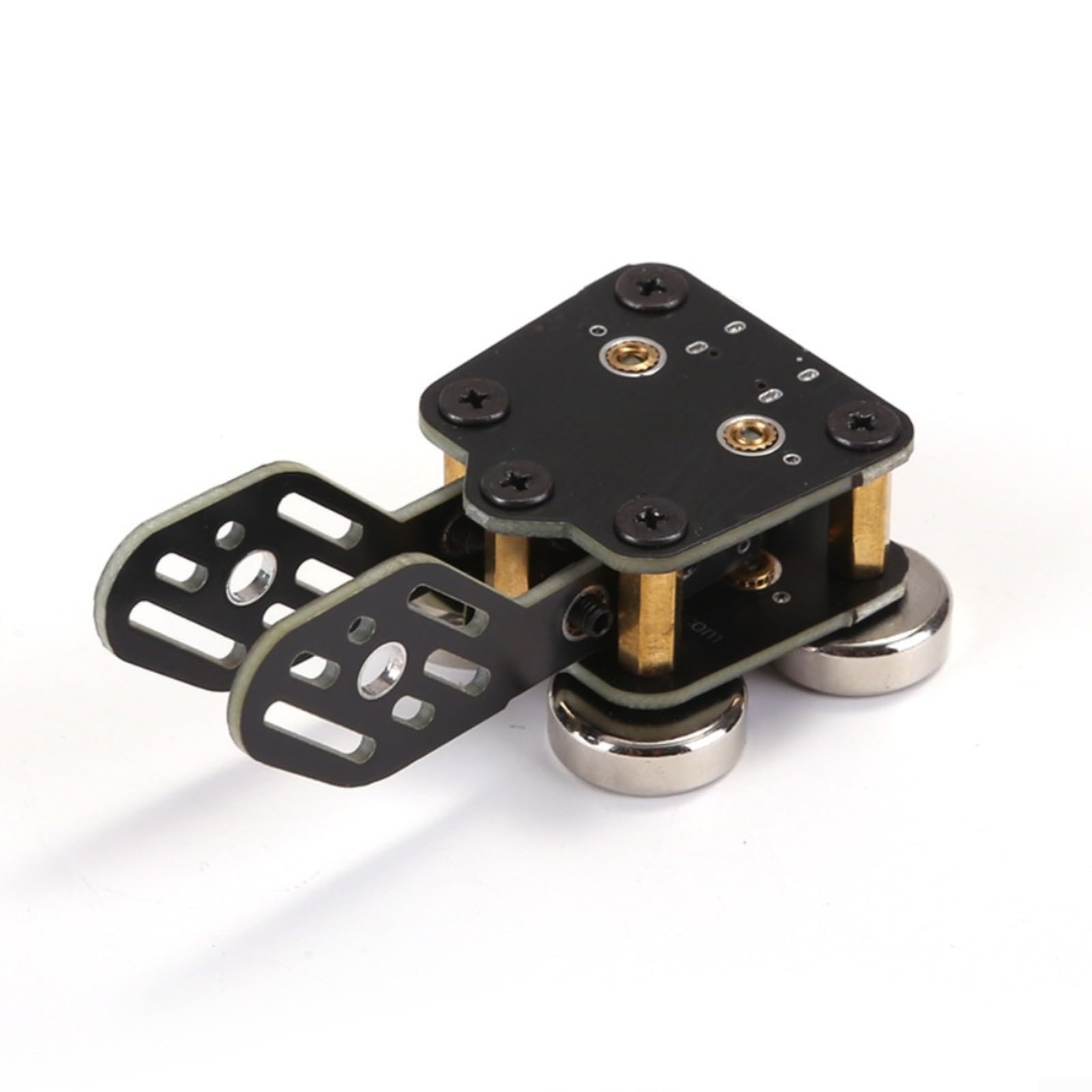 HEIBTENY Metal Double Paddle CW Key PCB Automatic for Morse Code Trainer with USB Connectivity and 3.5mm Cable Options, for Amateur Radio and Educational Use, Black(B) — view 4