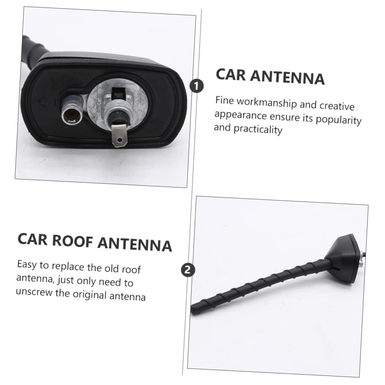 DOITOOL Antena Modificada para Coche Unidad Duradera y Sencilla para Decoración De Techo Vehículos Modelo 2009-2014