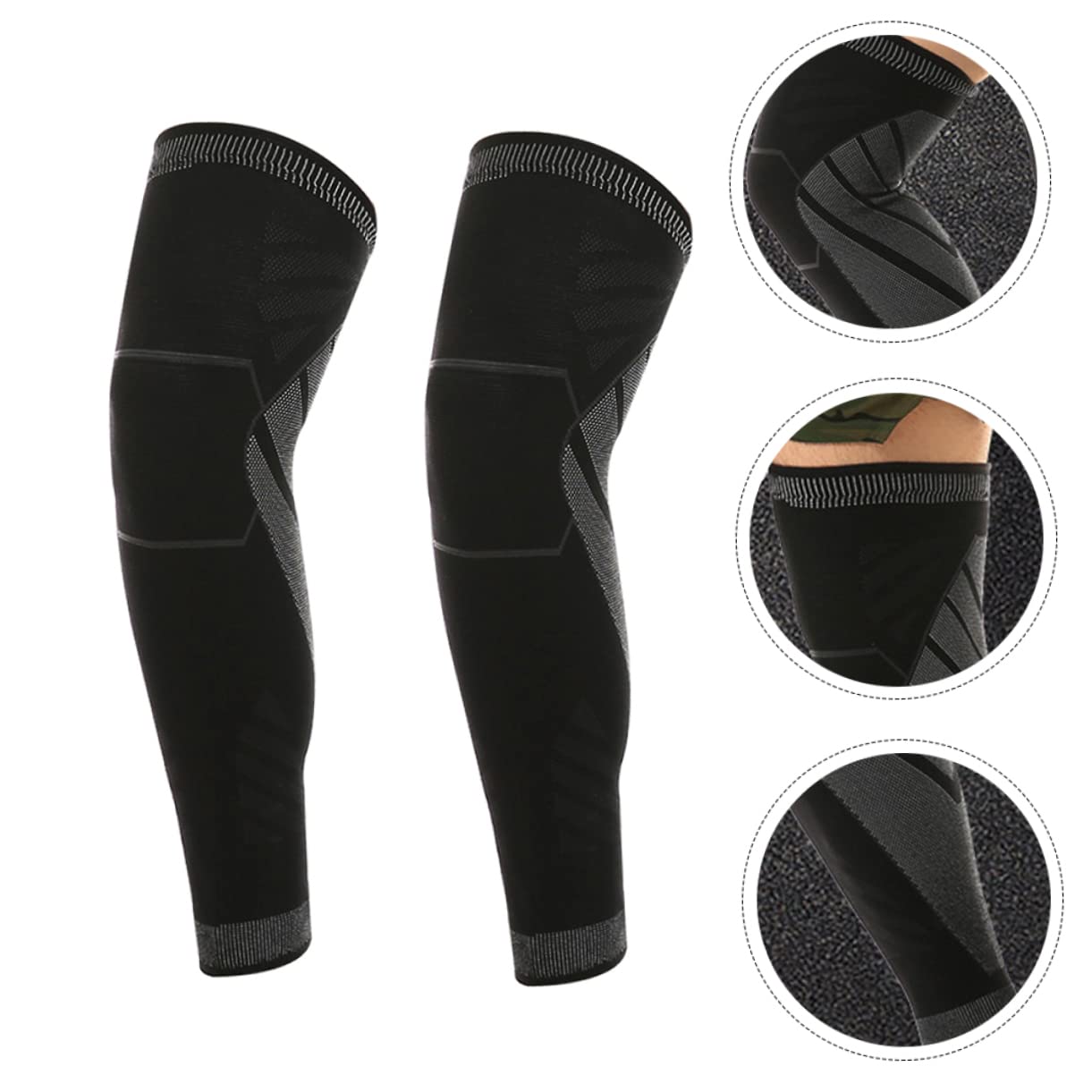 ORFOFE Knee Pads for Running 2pcs Sports Knee Support Compression Sleeve for Men Women Comfortable Breathable Non-slip
