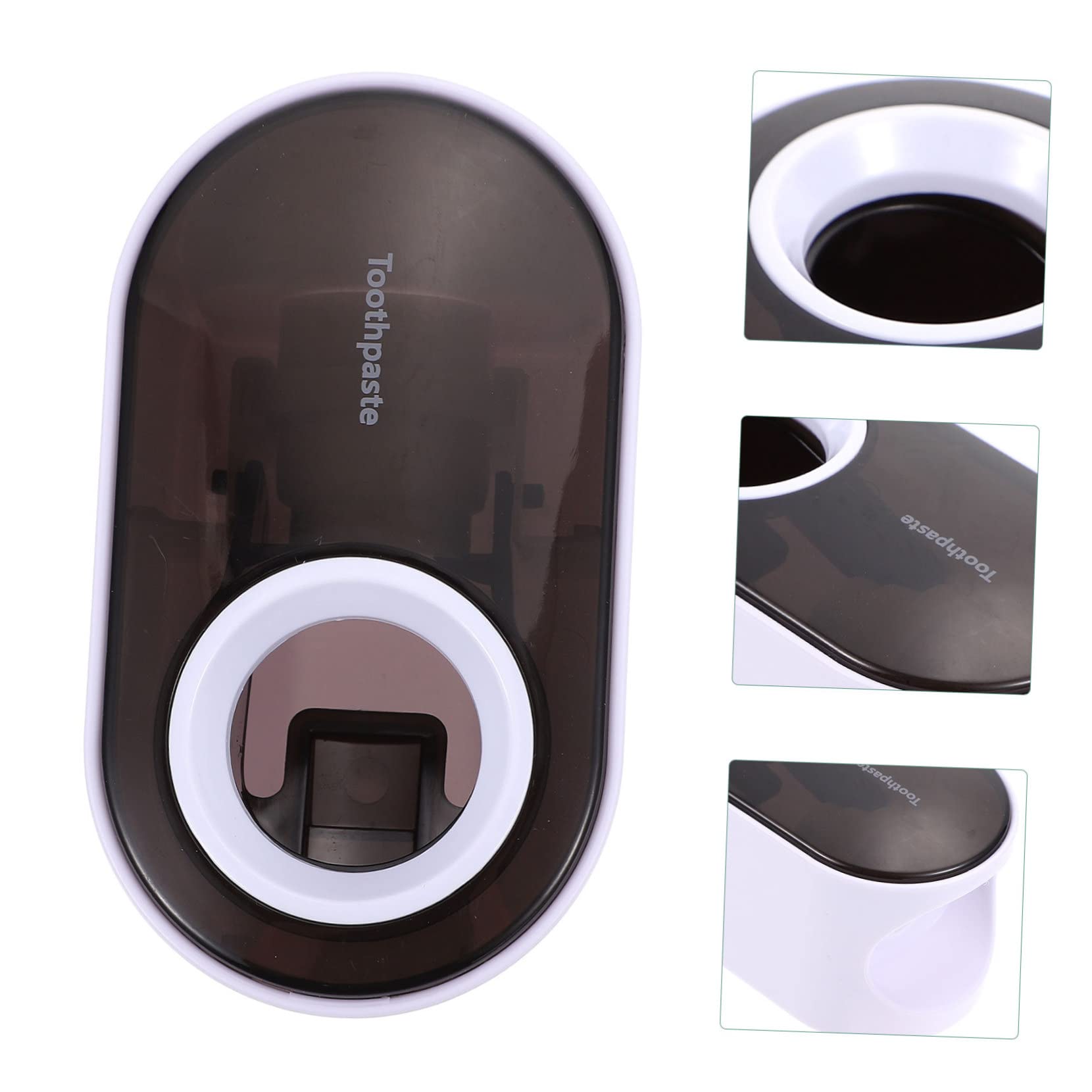 PHENOFICE Simple Automatic Toothpaste Squeezer Wall-Mounted Toothpaste Dispenser Squeeze Set Beauty Cream Squeezer No Punching Easy to Install