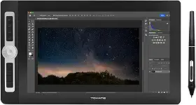 Mesa Digitalizadora 15,6" Polegadas Com Tela Pen Display Graphic Monitor Full Hd Caneta Touch 5080 LPI Multi-Function Luva 8192 Níveis de Pressão