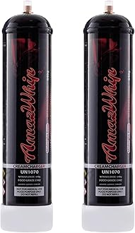 AMAZWHIP 640g Midnight Rose Flavor N2O Cream Charger- High Beauty and Purity Rose Lovers' First Choice N2O Whipped Cream Charger-Spike Rose Stands Out, Eliminates Bad Emotions(640g Rose, 2 cylinders)