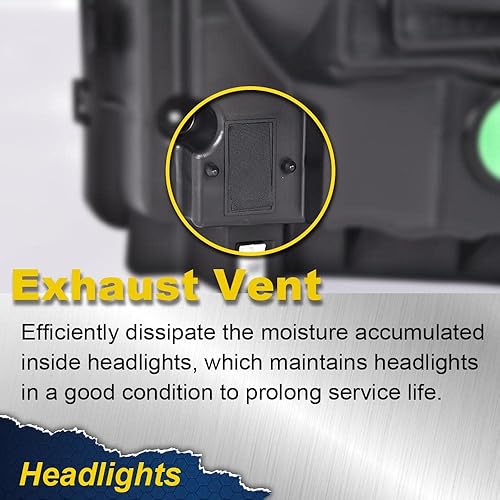 Miniatura 7 de CHEDA Conjunto de faros, compatible con Ford F250 F350 F450 F550 Super Duty 1999 2001 2002 2003 2004 Ford F250 F350 Faro Faro Faros Conjunto De Faros