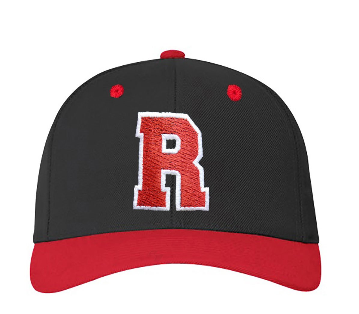 4sold ABC Letter and 23 Numbers Snapback Cap in Red Black/White with Letters A to Z (r)