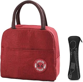 Sac à déjeuner isotherme pour femme pour le travail, sac fourre-tout réutilisable pour les enfants, les adultes,les hommes, sac isotherme étanche avec étiquette panda pour l'école, le bureau