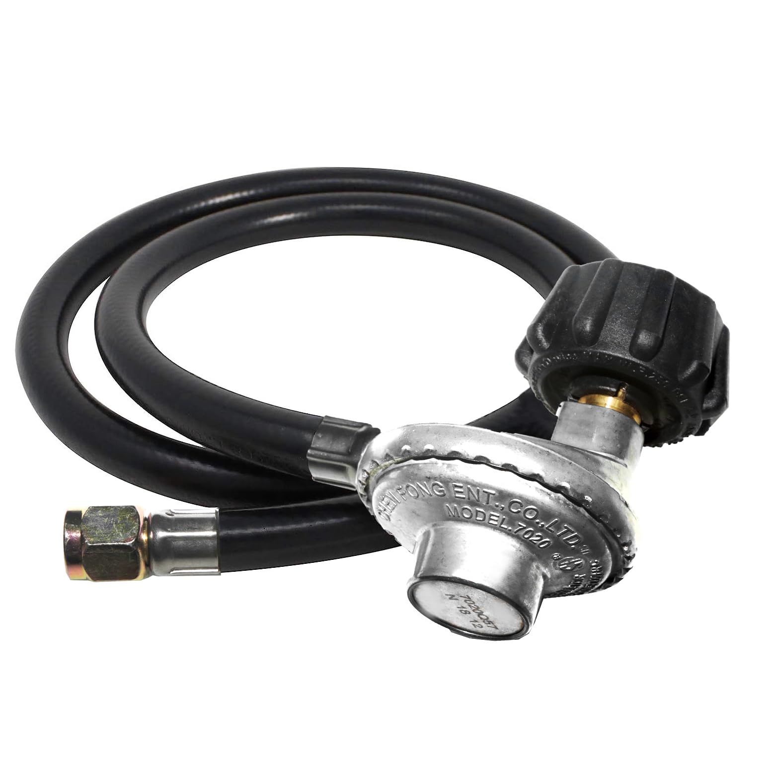 2 Feet Universal Propane Hose with Regulator, Gas Grill Regulator and Hose Connect to 20 Lb Propane Tank, Grill Replacement Parts for Most LP Gas Grills Heaters and Griddles
