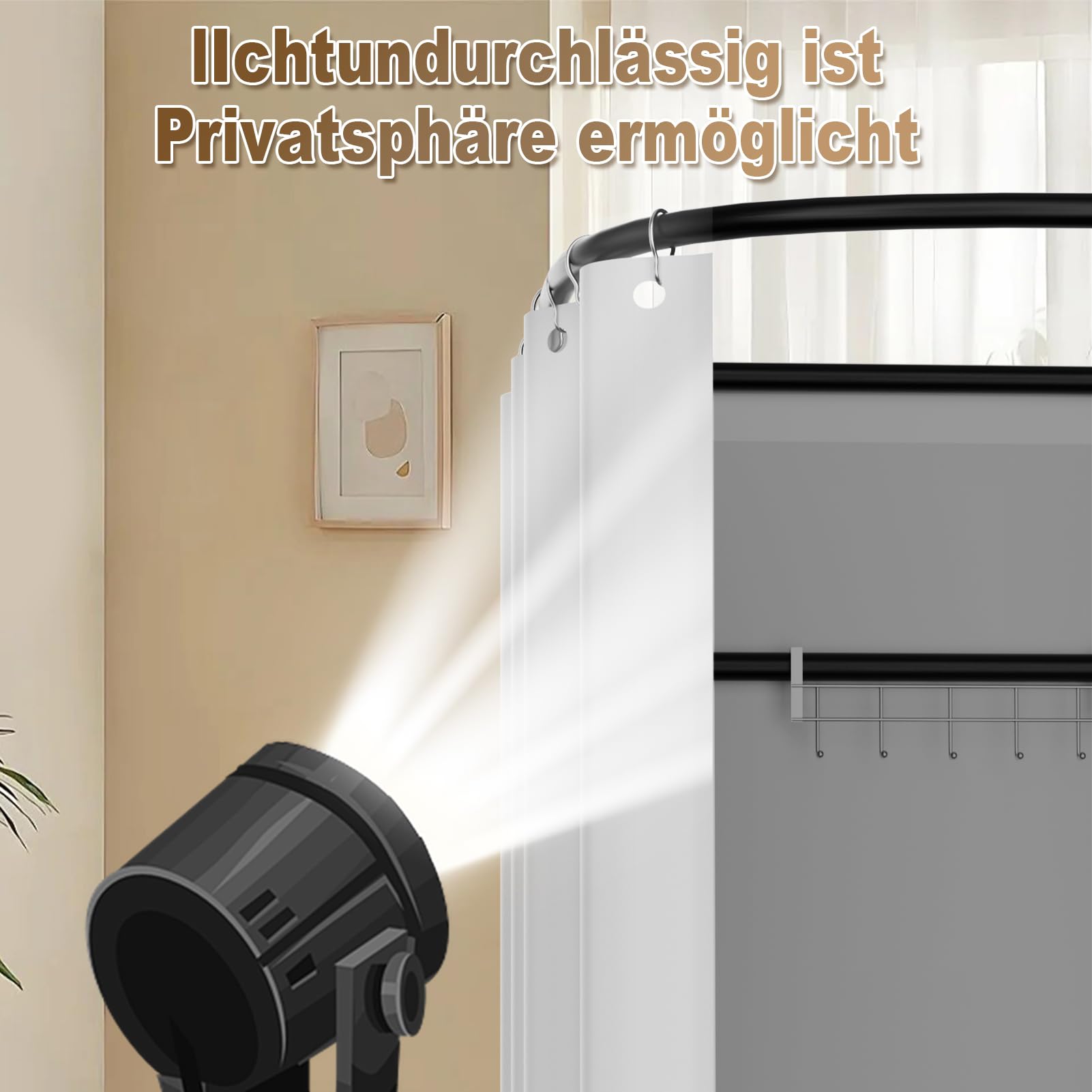 Umkleidekabine Freistehend, U-Form Bewegung Spur Umkleideraum, Bodenstehende Tragbarer Sichtschutz, Schattierung umkleide Öse Eisenhalterung, für Büro Einkaufszentrum