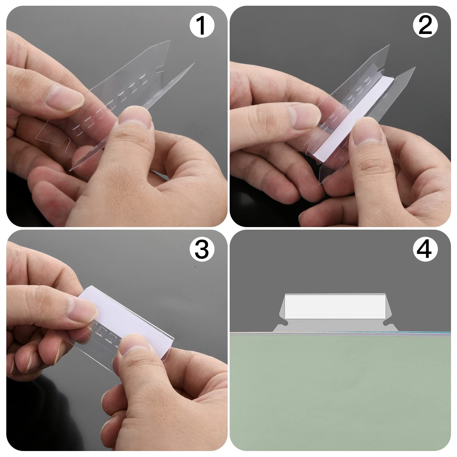 Snapklik.com : File Folder Tabs, 100 Sets Hanging File Folder Tabs