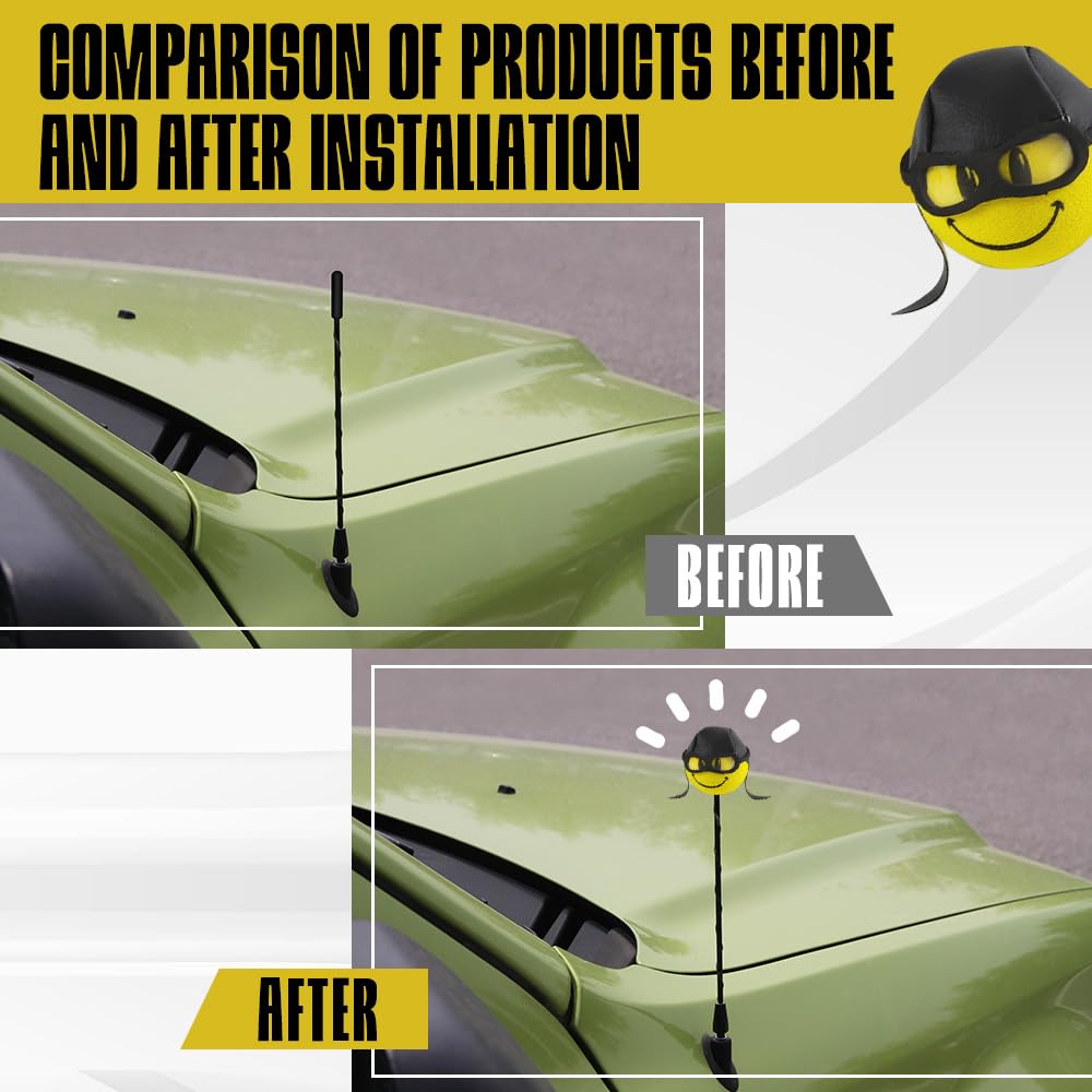 Amazon.co.jp: Hbxdeco 車用アンテナトッパー かわいいパイロット