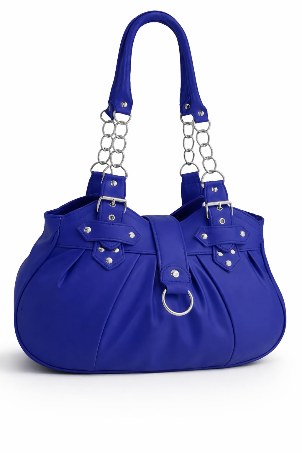 Eye Catch Women’s Shoulder Bag Faux Leather Handbag, Medium Tote with Zip & Magnetic Flap Closure, Twin Handles for Everyday Use