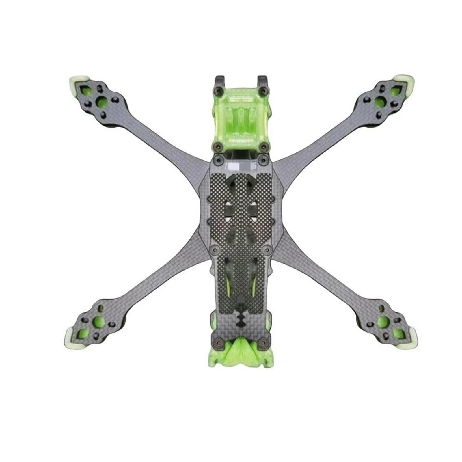 MA&RK5 - Dron FPV de fibra de carbono de 5 pulgadas con marco FPV de 225 mm distancia entre ejes de 5 mm Boom Freestyle Racing Drone (marco e impresión)