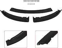 Vista 7 de SCITOO Borde de parachoques delantero negro mate para 2013-2014 para Ford Focus ST PP alerón de labio delantero