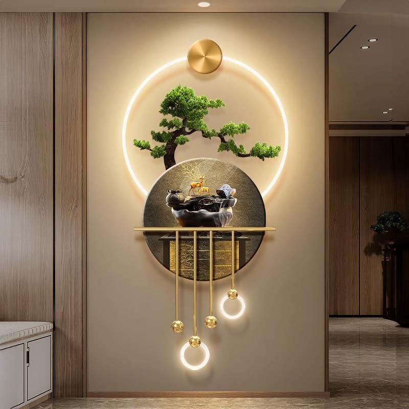 3D-LED-Wandkunst-Dekor, große moderne Lichtlampe für Wohnzimmer, Schlafzimmer, Büro, Flur, Eingang, Arbeitszimmer