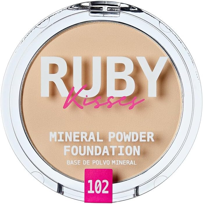 Mineral Pressed Powder Foundation, Medium to Full Coverage Natural Finish 0.35 Ounce (Fair Porcelain)