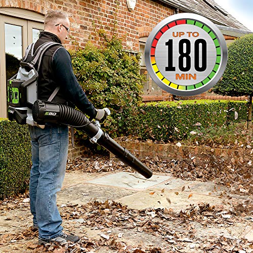Image of EGO POWER+ Backpack Leaf Blower, Cordless Electric 600 CFM, Includes 56V 7.5Ah Battery and Charger - LB6003